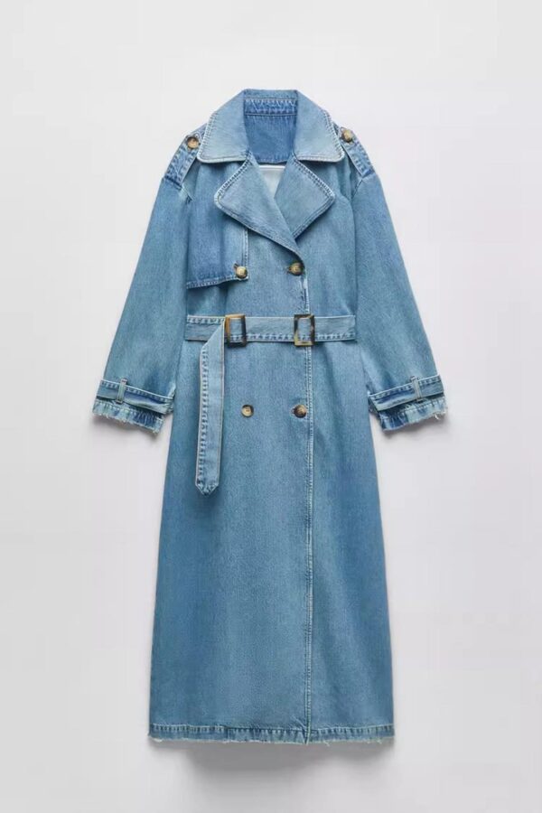 Trench coat en denim – Image 4