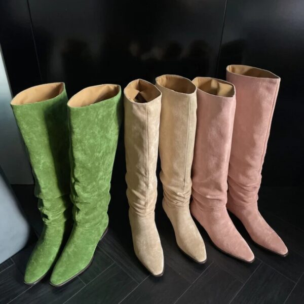 Bottes plates suede – Image 2