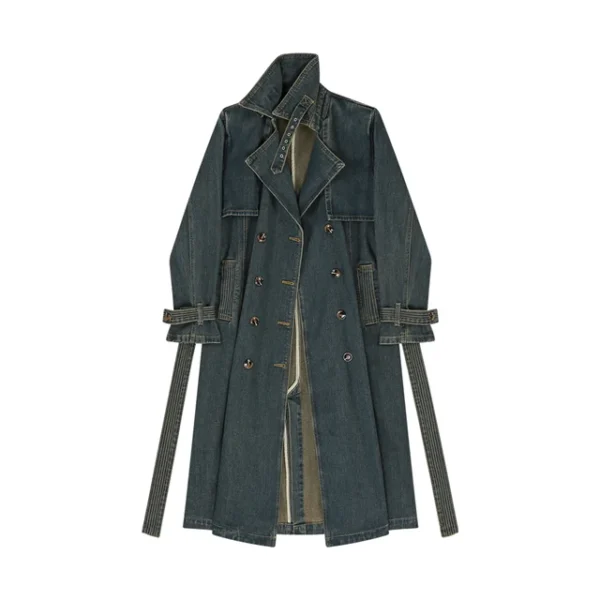 Trench en denim vestes d'automne