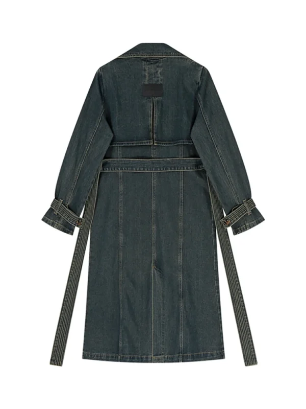 Trench en denim vestes d'automne – Image 2