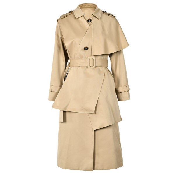 Trench coat asymétrique